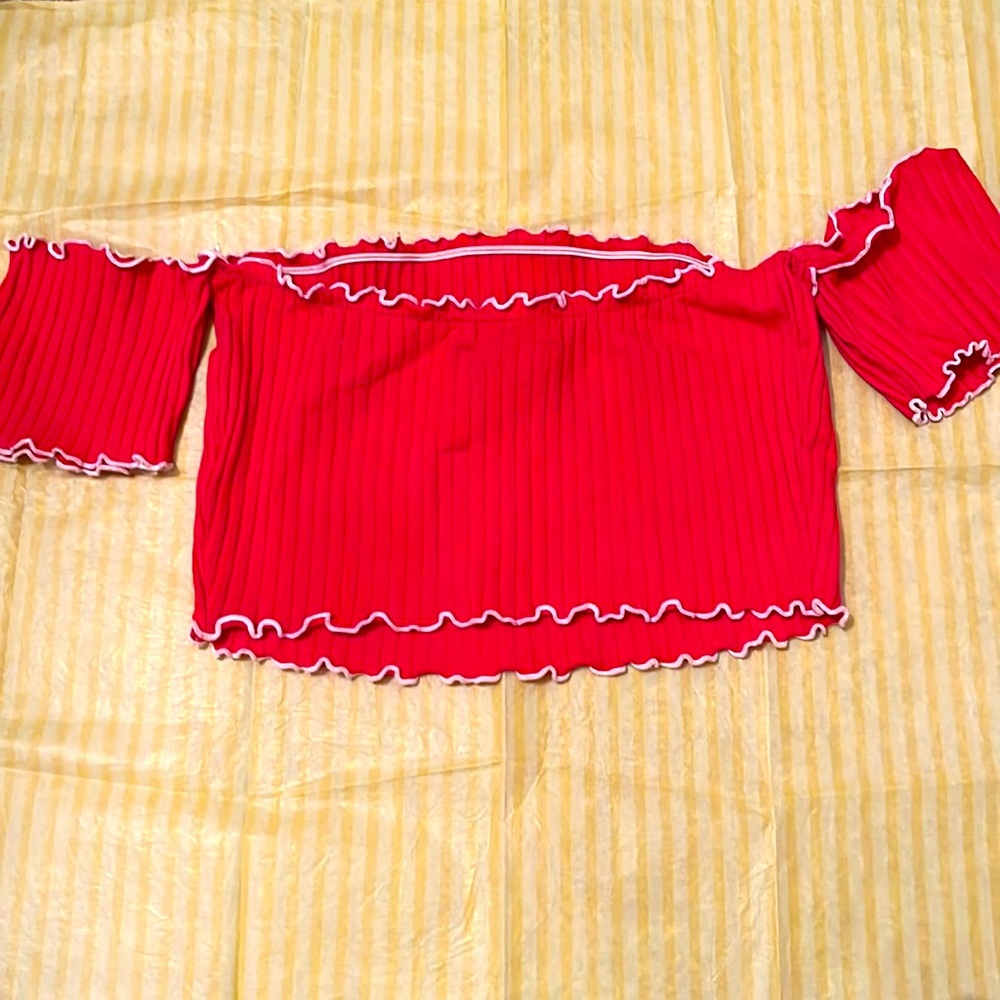 Red crop top :)